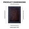 Classic Black Wood Shadown Box Frame with Acrylic Front - Brown Suede Backing, 30 Sizes